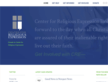Tablet Screenshot of crelaw.org